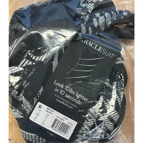 NWT! Miraclesuit Lux Lynx Circe Black 08
